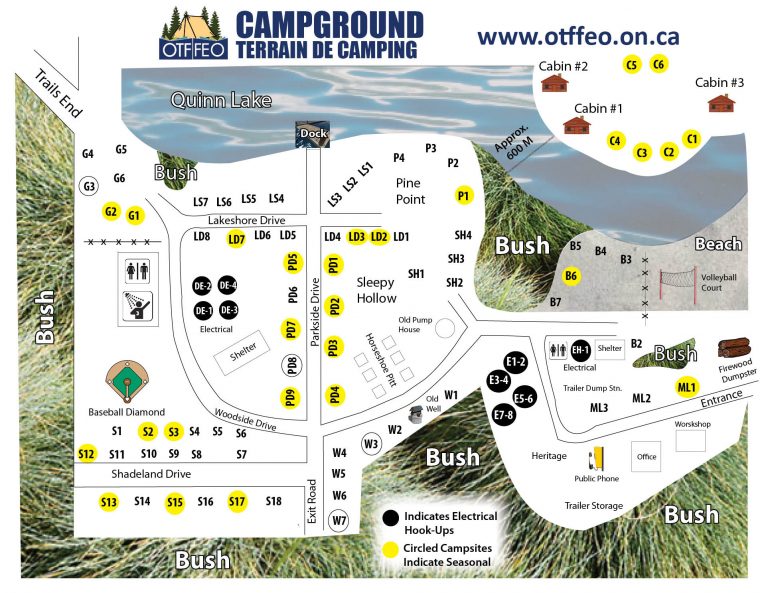 Campground Map | Ontario Teachers' Federation